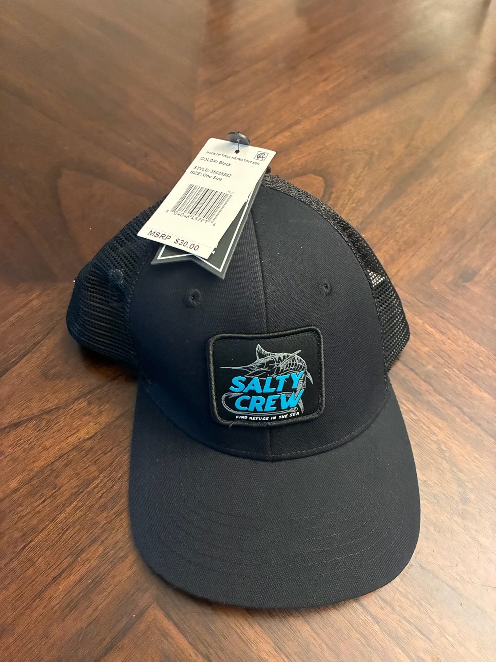 Salty Crew Men's Hook Up Twill Retro Black 1Sz New